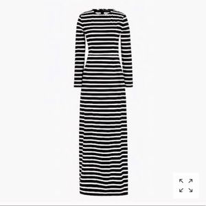J.Crew Factory Long Sleeved Stripe Maxi Dress